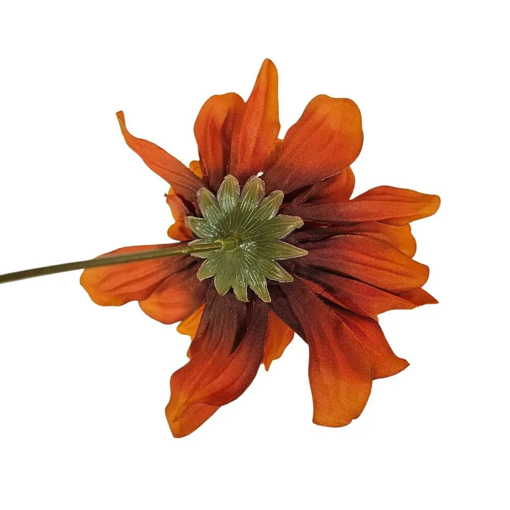 Artificial Silk Flowers Fall Orange Yellow 21 Stems Autumn Floral Craft Decor